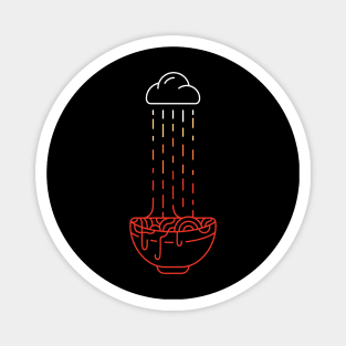 Ramen in The Rain Magnet